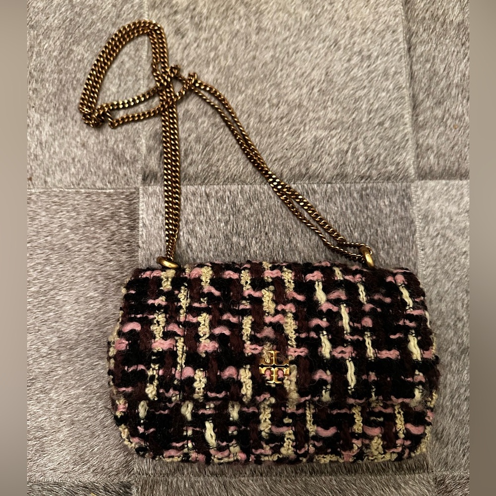 Tory Burch Small Kira Tweed Convertible Shoulder Bag